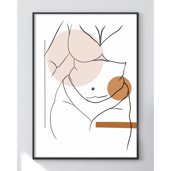 Minimalistyczny Plakat, Dziewczyna (50x70)